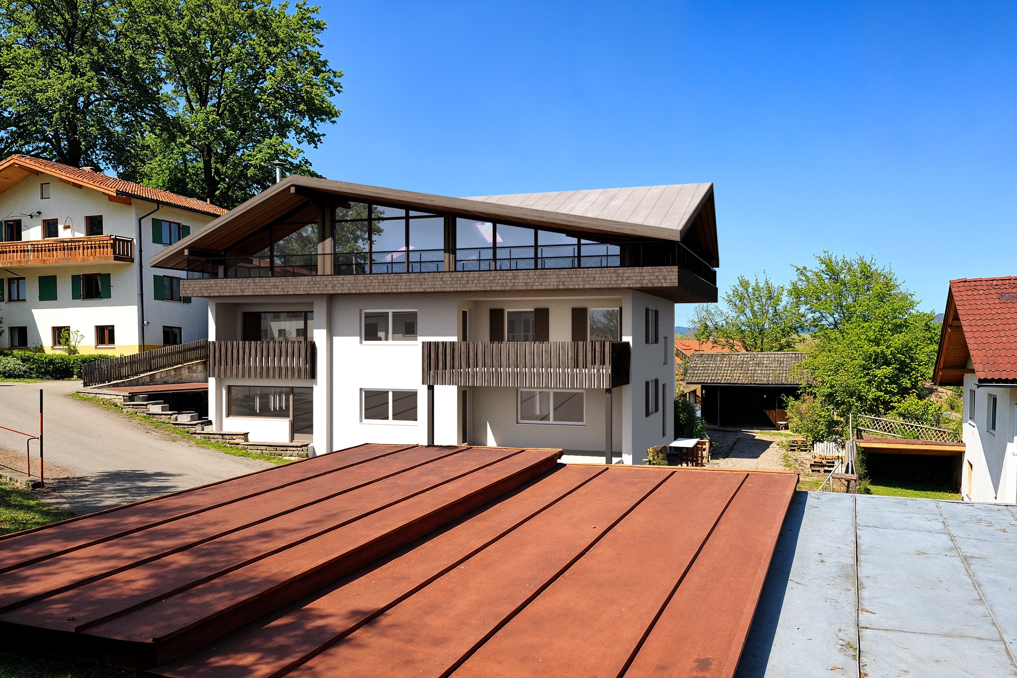 Visualisierung Felder's Boutique Rooftop – Fertigstellung 2027