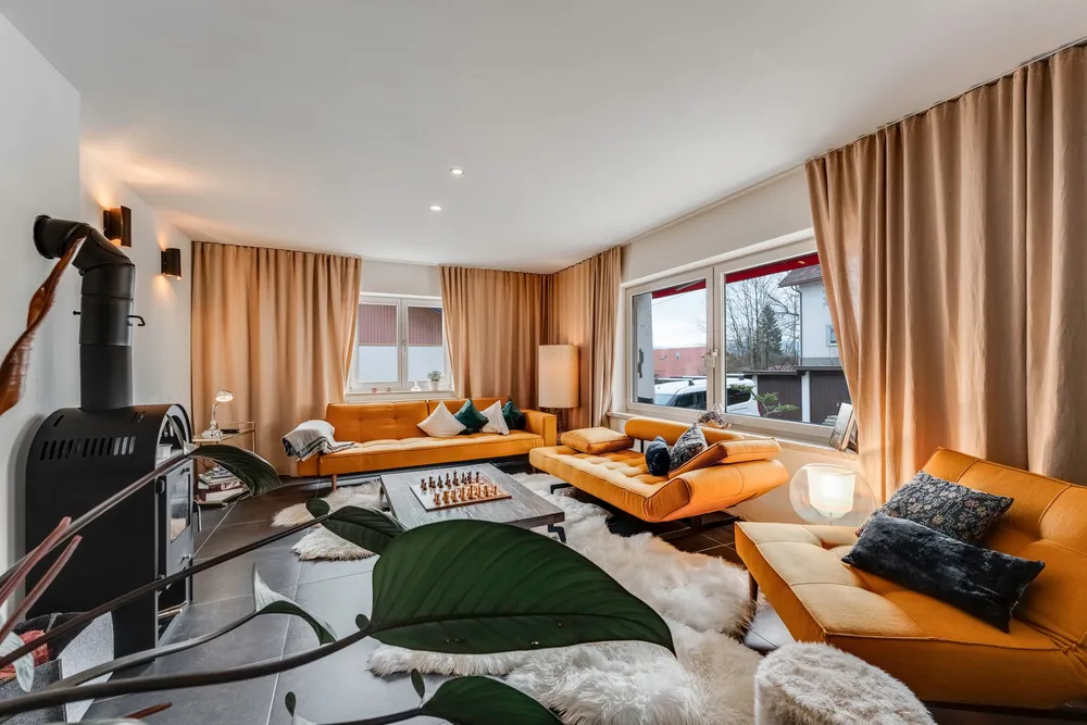 Felder's Boutique House in Blaichach – 180 m² Ferienhaus mit Kamin für Familien und Gruppen im Allgäu